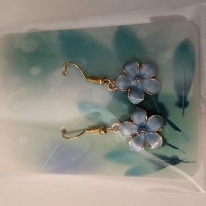 Handmade flower earrings